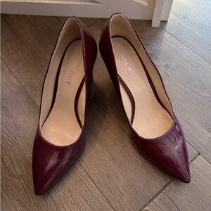 Nine West Deep Burgundy Wedges